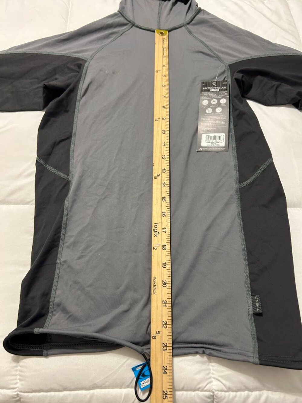 O'Neill Hyperfreak O'zone LS Hooded Rash Guard - New - Picture 8 of 14